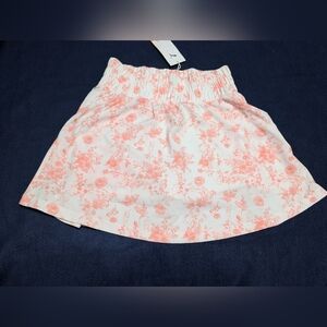 Puma Women's White Skirt Pink Fruit Print - Elastic Waist Sz: XS NWT